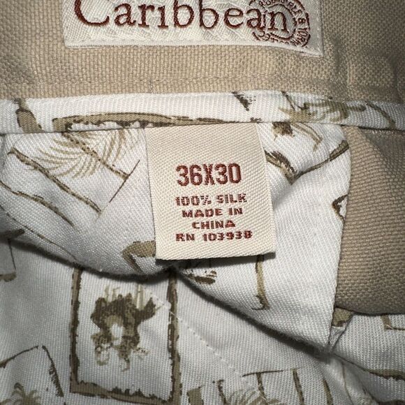 100% Silk Caribbean Pants - Picture 2 of 3